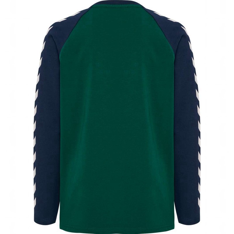 Hummel Boys L/S Dječje Majice Zelene | 878079-345