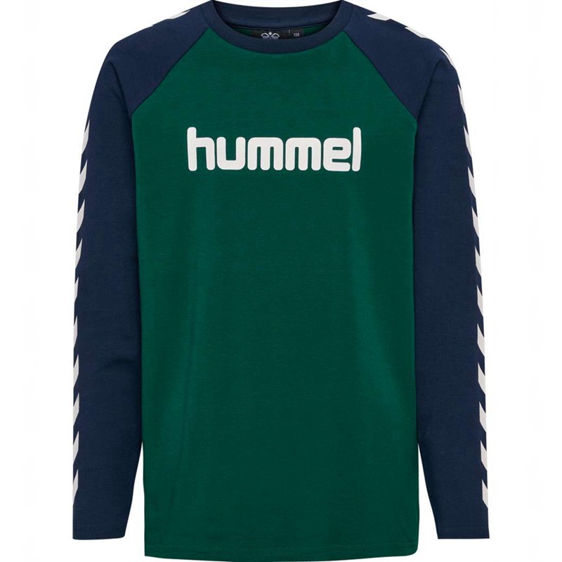 Hummel Boys L/S Dječje Majice Zelene | 878079-345