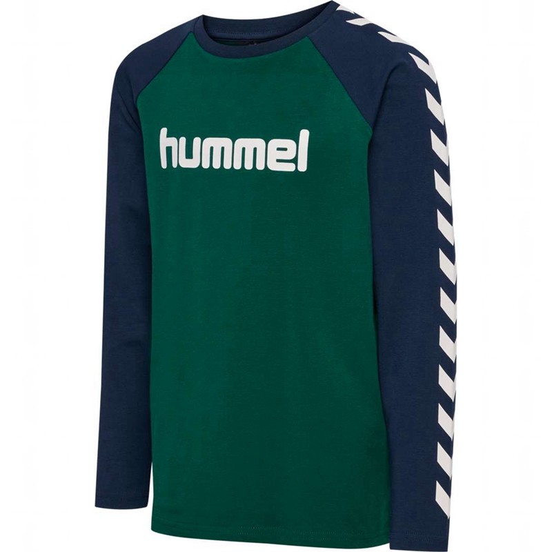 Hummel Boys L/S Dječje Majice Zelene | 878079-345