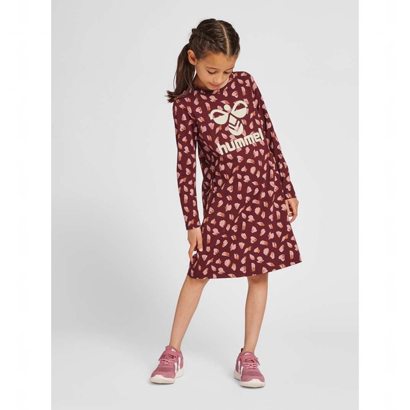 Hummel Carolina Night L/S Dječje Haljina Bordo | 227955-325