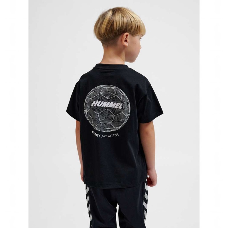 Hummel Casper S/S Dječje Majice Crne | 463097-205