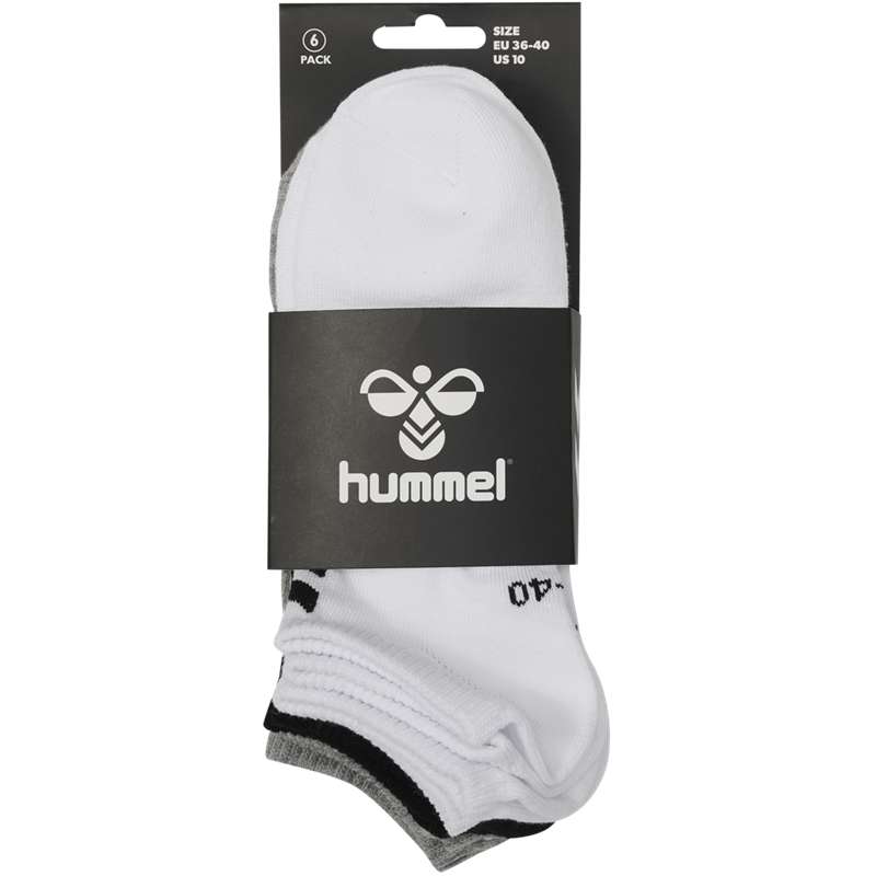 Hummel Chevron 6-pack Ankles Muške Čarape Bijele | 660846-455
