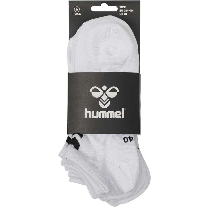 Hummel Chevron 6-pack Ankles Muške Čarape Bijele | 344739-003