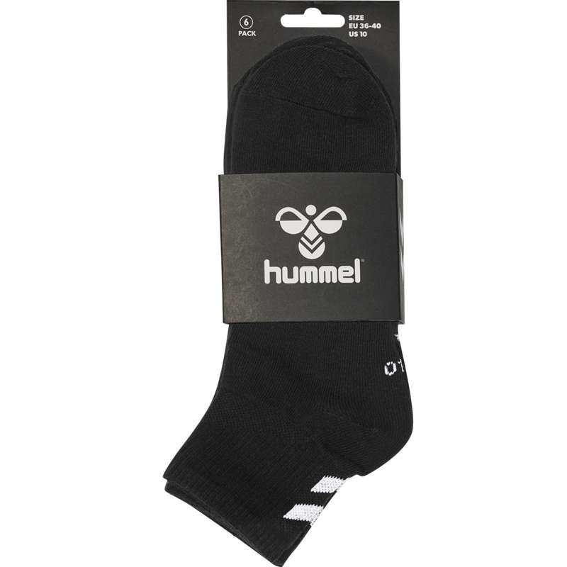 Hummel Chevron 6-pack Mid Cut Ženske Čarape Crne | 016233-094