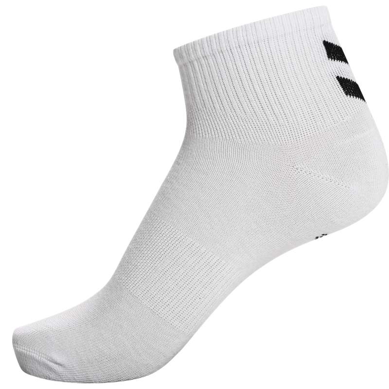 Hummel Chevron 6-pack Mid Cut Ženske Čarape Bijele | 376818-590