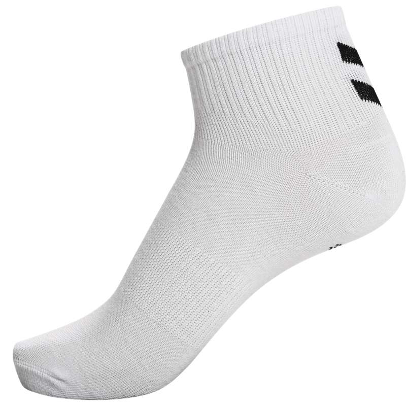 Hummel Chevron 6-pack Mid Cuts Muške Čarape Bijele | 635797-705