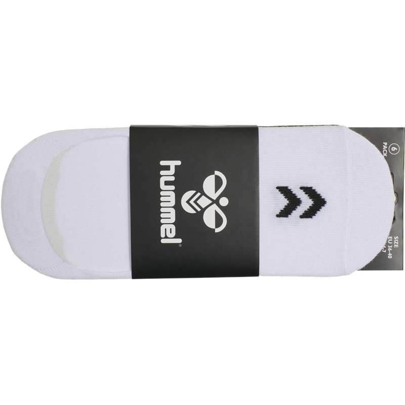 Hummel Chevron 6-pack No Show Ženske Čarape Bijele | 403477-537