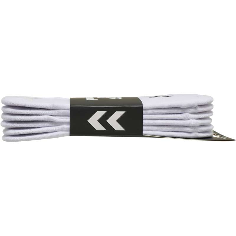 Hummel Chevron 6-pack No Shows Muške Čarape Bijele | 543060-301