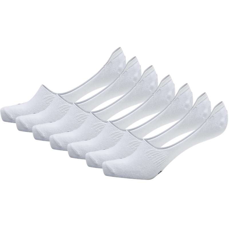 Hummel Chevron 6-pack No Shows Muške Čarape Bijele | 543060-301