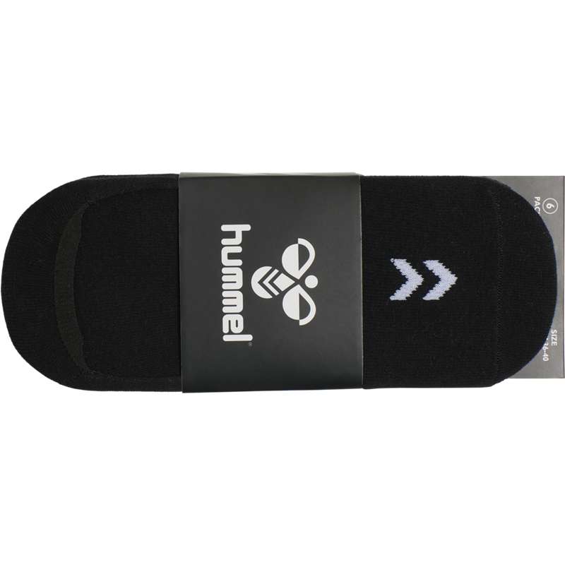 Hummel Chevron 6-pack No Shows Muške Čarape Crne | 728589-810