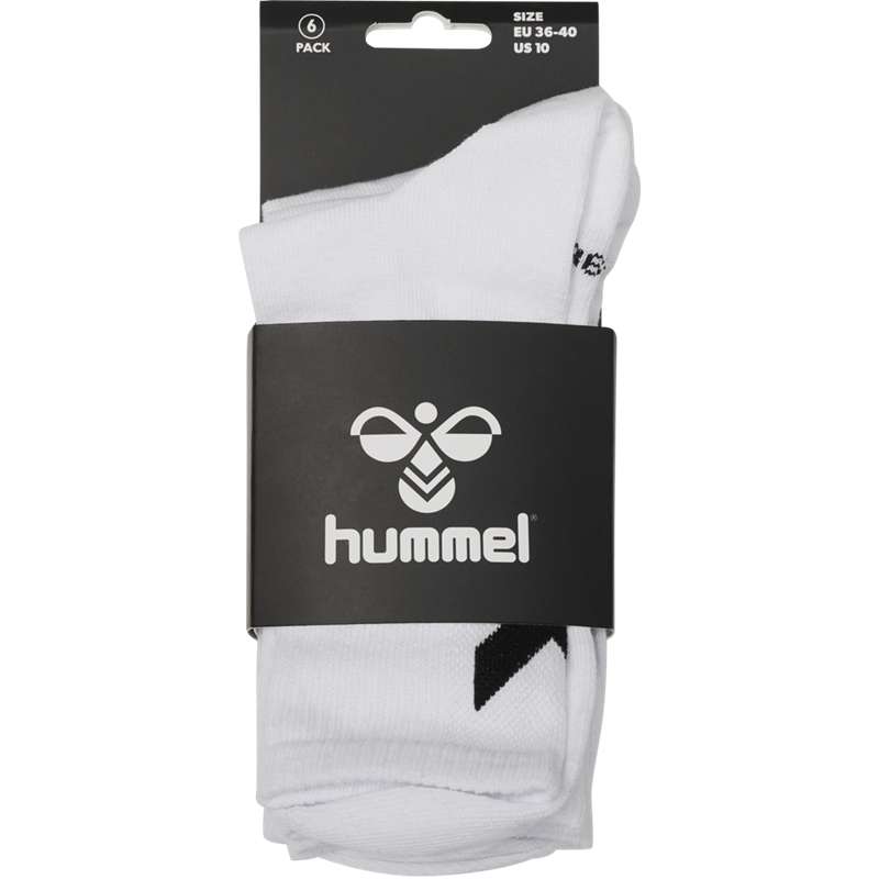 Hummel Chevron 6-packs Muške Čarape Bijele | 849046-024