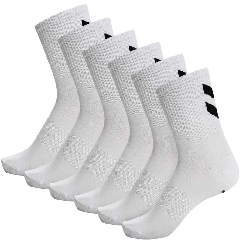 Hummel Chevron 6-packs Muške Čarape Bijele | 849046-024