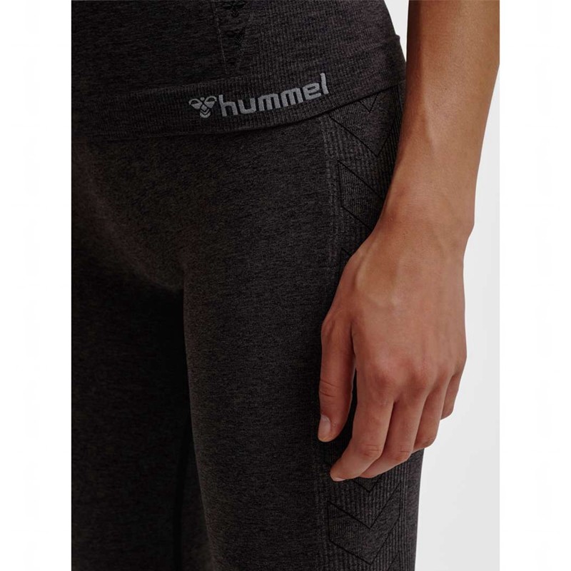 Hummel Ci Seamless 3/4 Ženske Hulahopke Crne | 195324-869