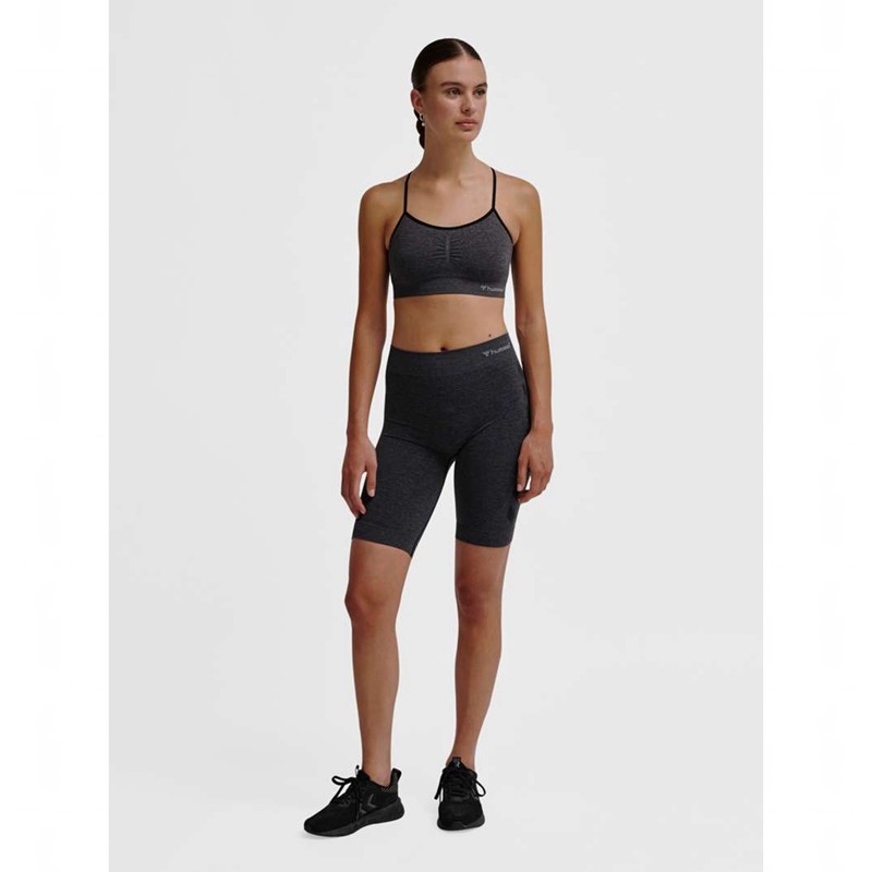 Hummel Ci Seamless Cycling Ženske Kratke Hlače Crne | 916045-773