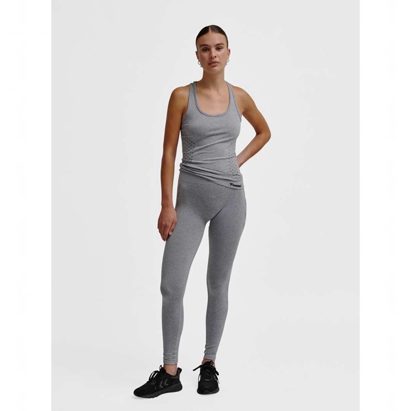 Hummel Ci Seamless Mid Waist Ženske Hulahopke Sive | 238248-675