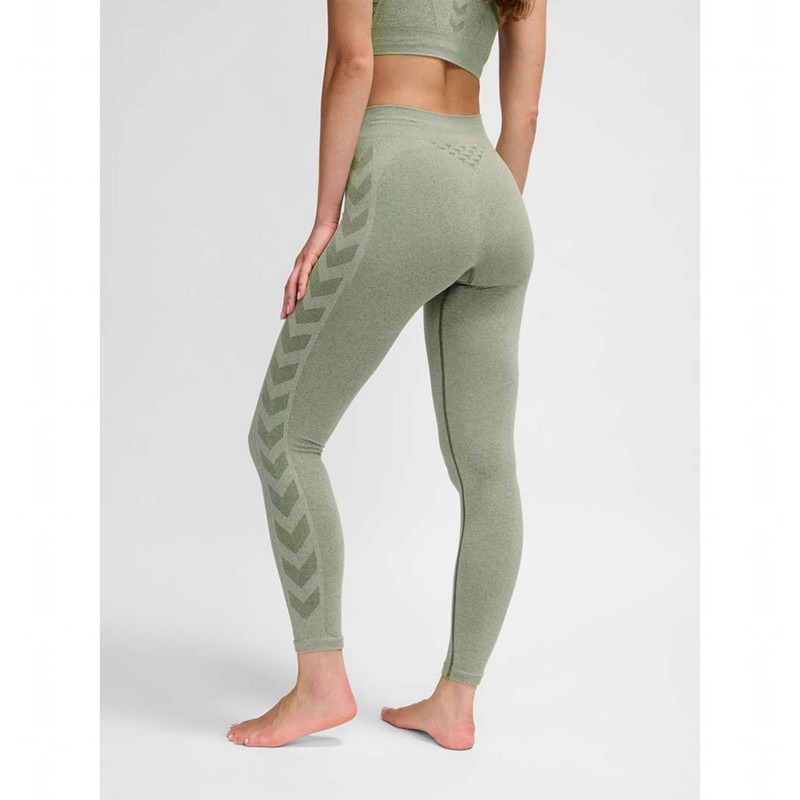 Hummel Ci Seamless Mid Waist Ženske Hulahopke Zelene | 283845-087