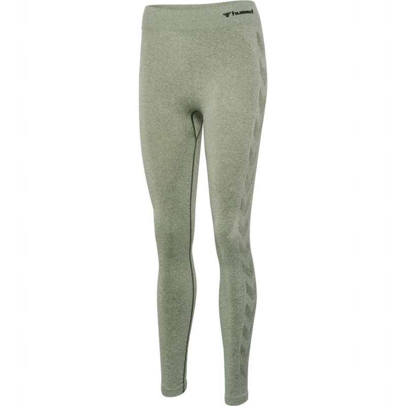 Hummel Ci Seamless Mid Waist Ženske Hulahopke Zelene | 283845-087