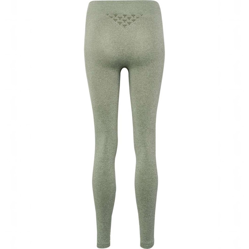 Hummel Ci Seamless Mid Waist Ženske Hulahopke Zelene | 283845-087