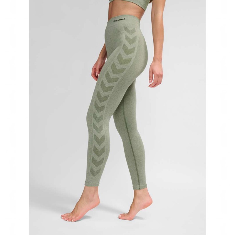 Hummel Ci Seamless Mid Waist Ženske Hulahopke Zelene | 283845-087