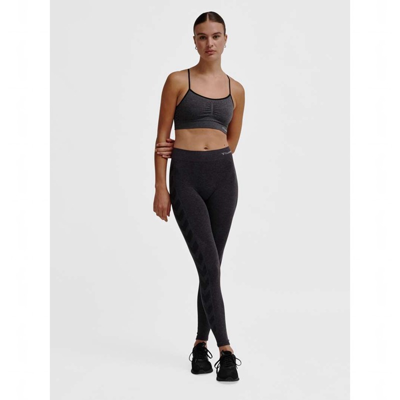 Hummel Ci Seamless Mid Waist Ženske Hulahopke Crne | 284634-624