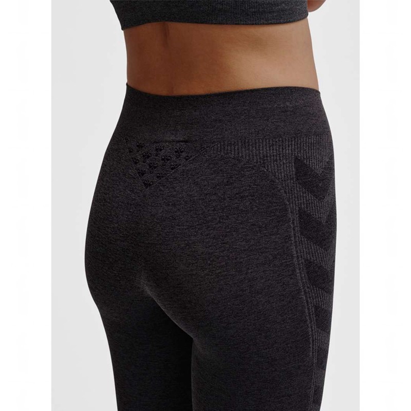 Hummel Ci Seamless Mid Waist Ženske Hulahopke Crne | 284634-624