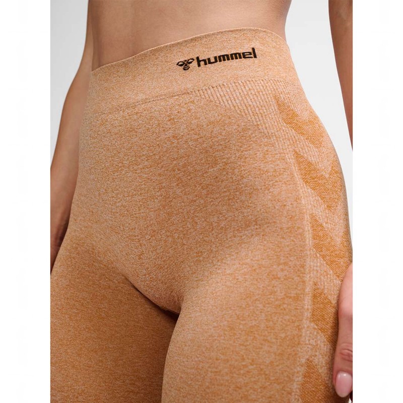 Hummel Ci Seamless Mid Waist Ženske Majice Smeđe | 228215-550