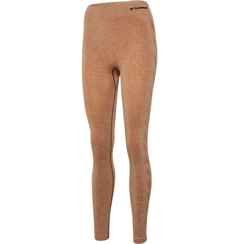 Hummel Ci Seamless Mid Waist Ženske Majice Smeđe | 228215-550