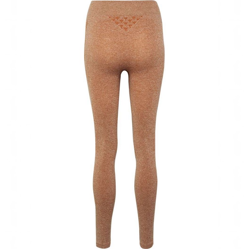 Hummel Ci Seamless Mid Waist Ženske Majice Smeđe | 228215-550