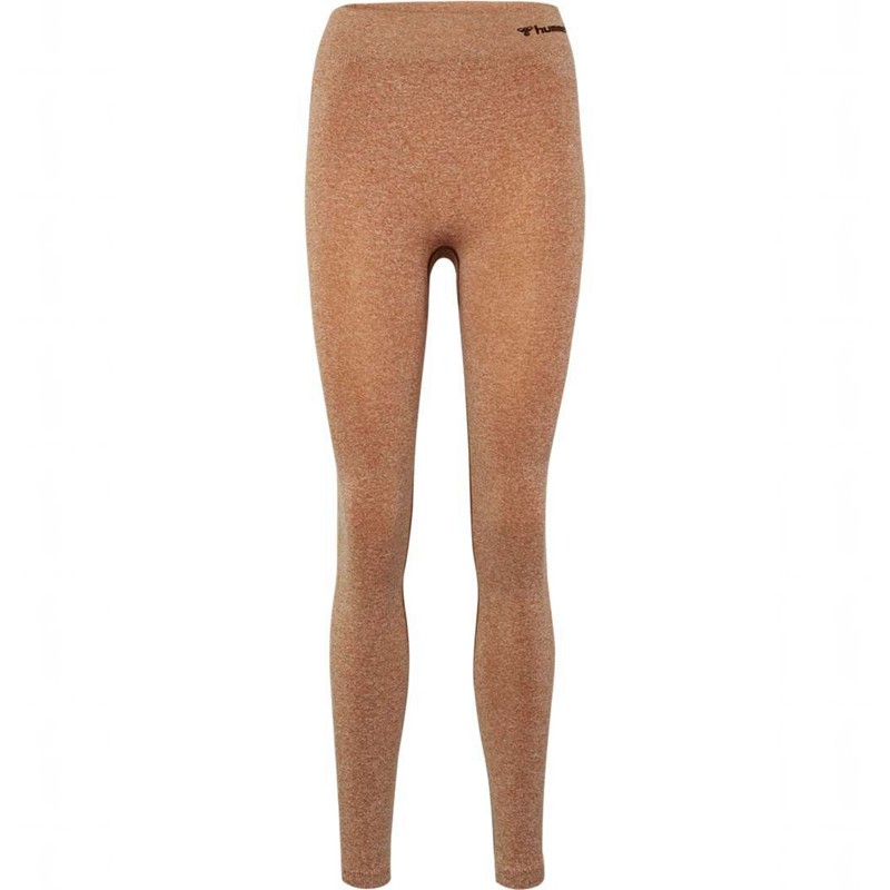 Hummel Ci Seamless Mid Waist Ženske Majice Smeđe | 228215-550