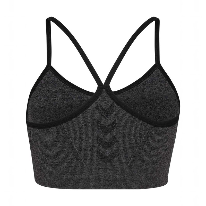 Hummel Ci Seamless Scrunch Ženske Sportski Grudnjak Crne | 357389-414