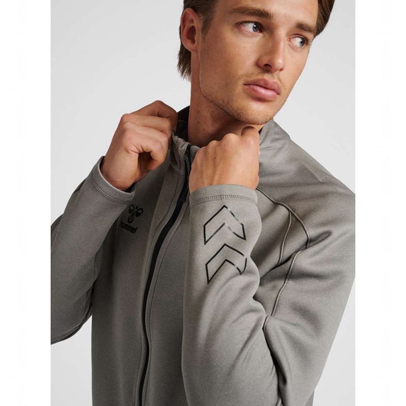 Hummel Cima Xk Zip Muške Majice Sive | 049344-171