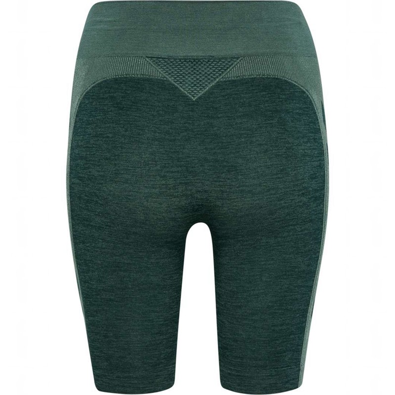 Hummel Clea Seamless Cycling Ženske Kratke Hlače Zelene | 950622-291