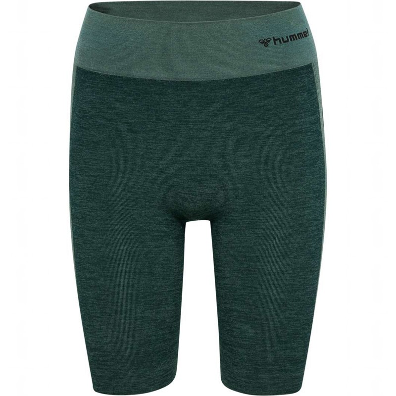 Hummel Clea Seamless Cycling Ženske Kratke Hlače Zelene | 950622-291