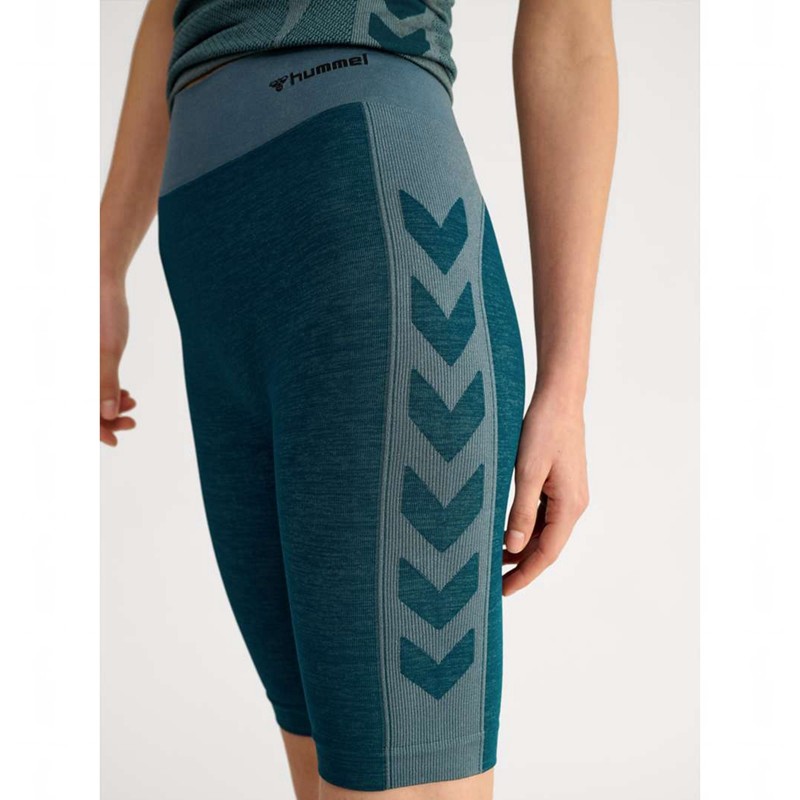 Hummel Clea Seamless Cycling Ženske Kratke Hlače Plave | 862192-565