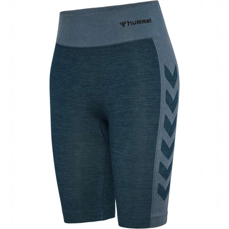 Hummel Clea Seamless Cycling Ženske Kratke Hlače Plave | 862192-565