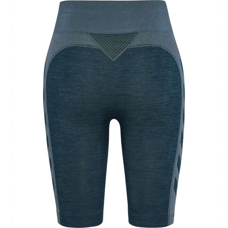 Hummel Clea Seamless Cycling Ženske Kratke Hlače Plave | 862192-565