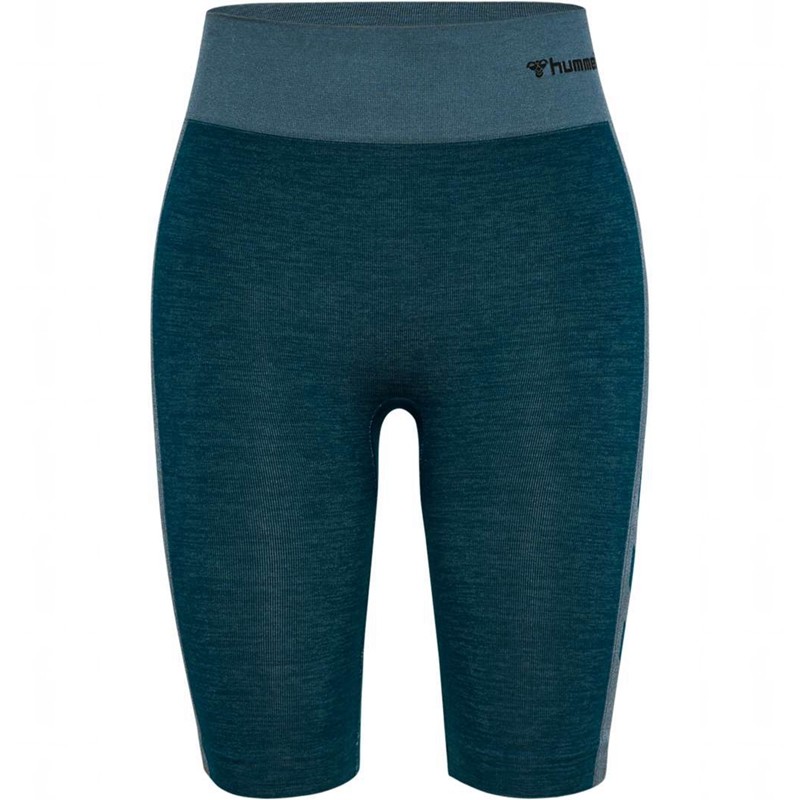 Hummel Clea Seamless Cycling Ženske Kratke Hlače Plave | 862192-565