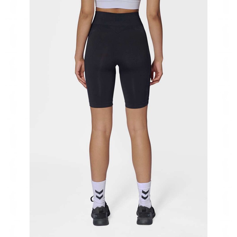 Hummel Clea Seamless Cycling Ženske Kratke Hlače Crne | 204788-344