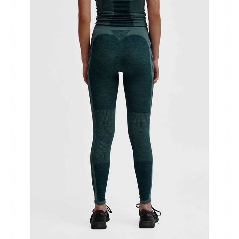 Hummel Clea Seamless Mid Waist Ženske Hulahopke Zelene | 978668-274