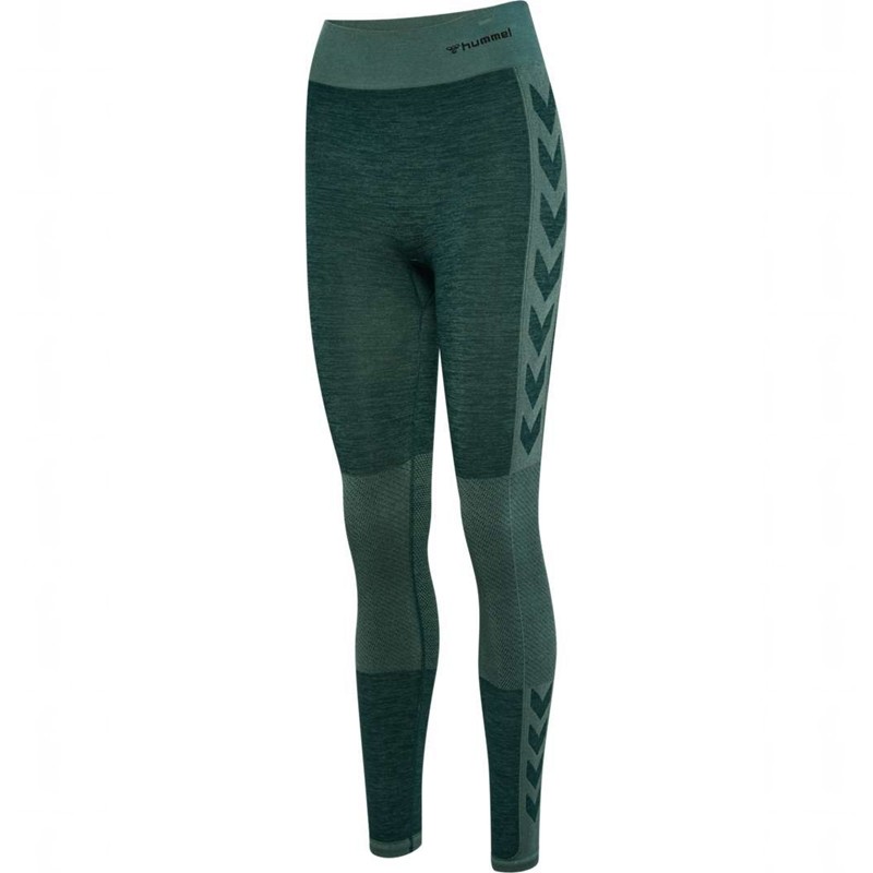 Hummel Clea Seamless Mid Waist Ženske Hulahopke Zelene | 978668-274