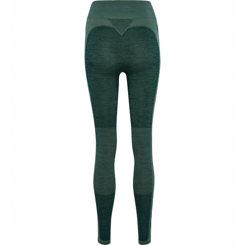 Hummel Clea Seamless Mid Waist Ženske Hulahopke Zelene | 978668-274