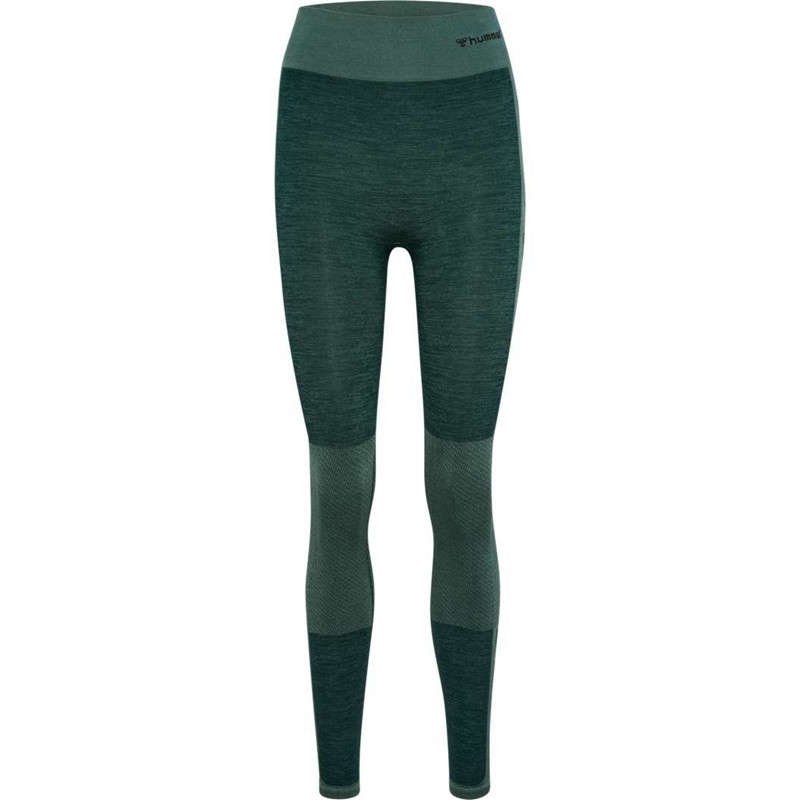 Hummel Clea Seamless Mid Waist Ženske Hulahopke Zelene | 978668-274