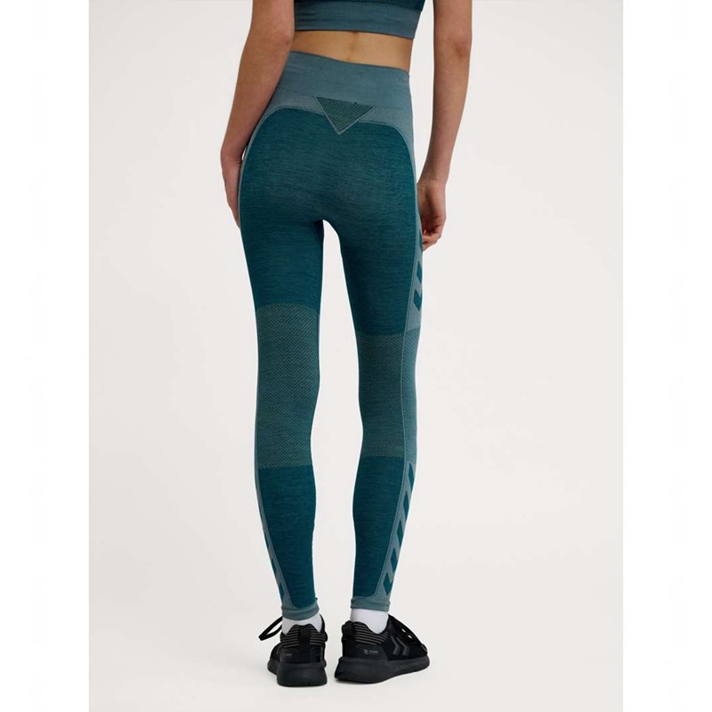 Hummel Clea Seamless Mid Waist Ženske Hulahopke Plave | 932816-457