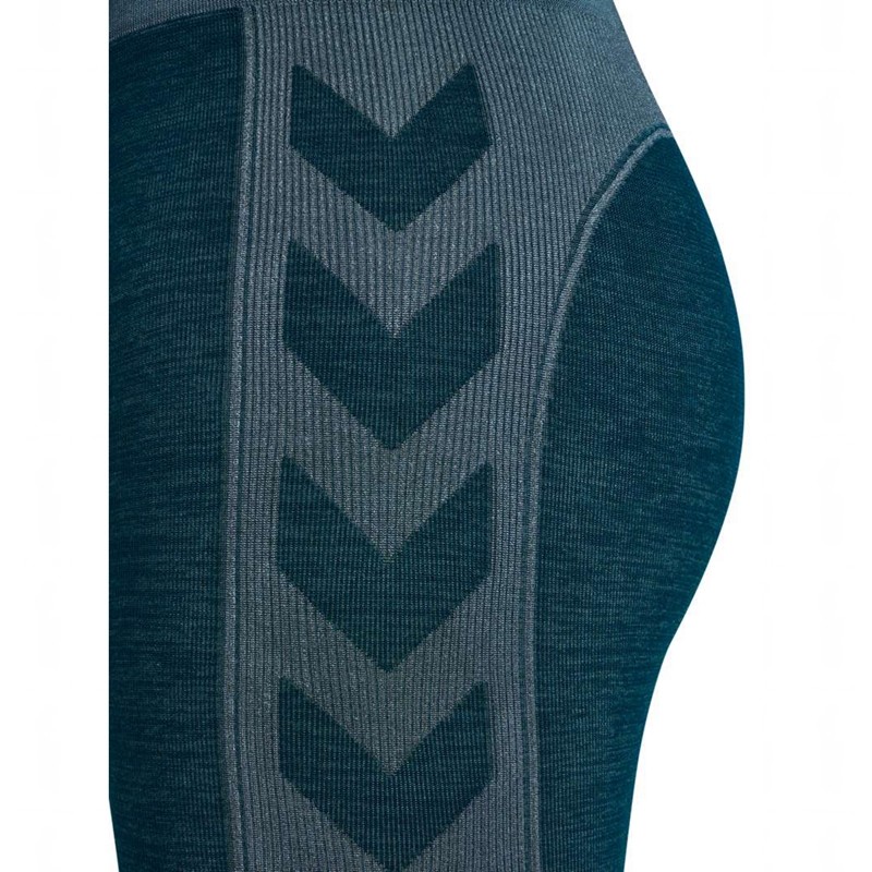 Hummel Clea Seamless Mid Waist Ženske Hulahopke Plave | 932816-457