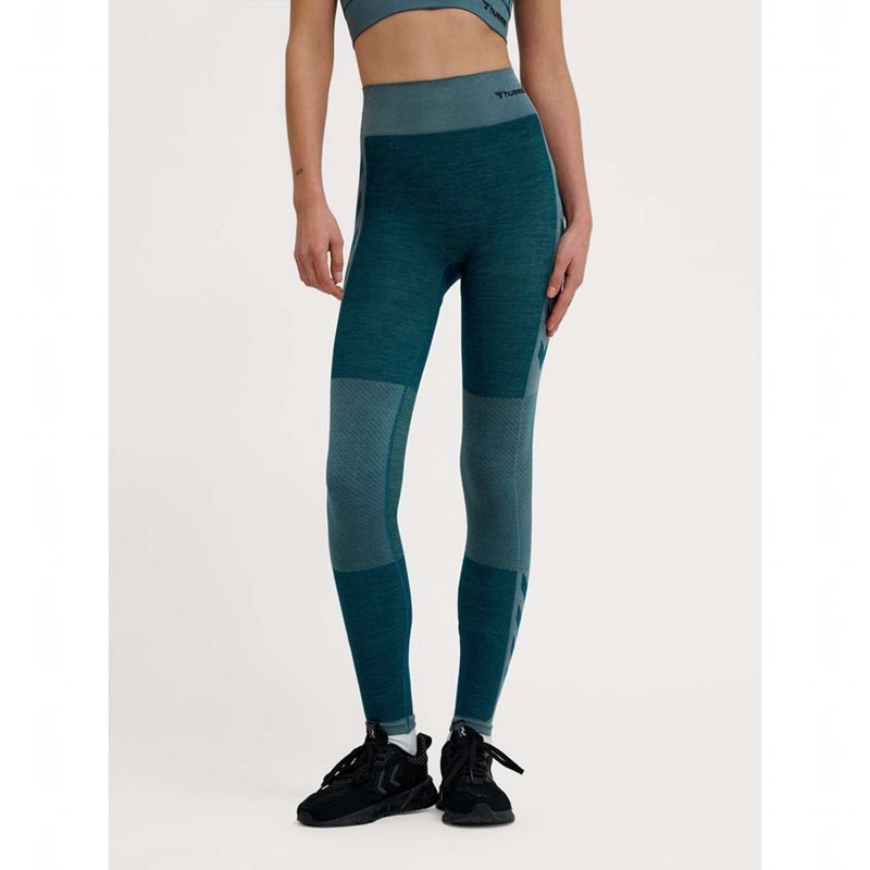 Hummel Clea Seamless Mid Waist Ženske Hulahopke Plave | 932816-457