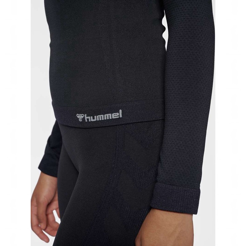 Hummel Clea Seamless Tight L/S Ženske Jakne Crne | 340232-514