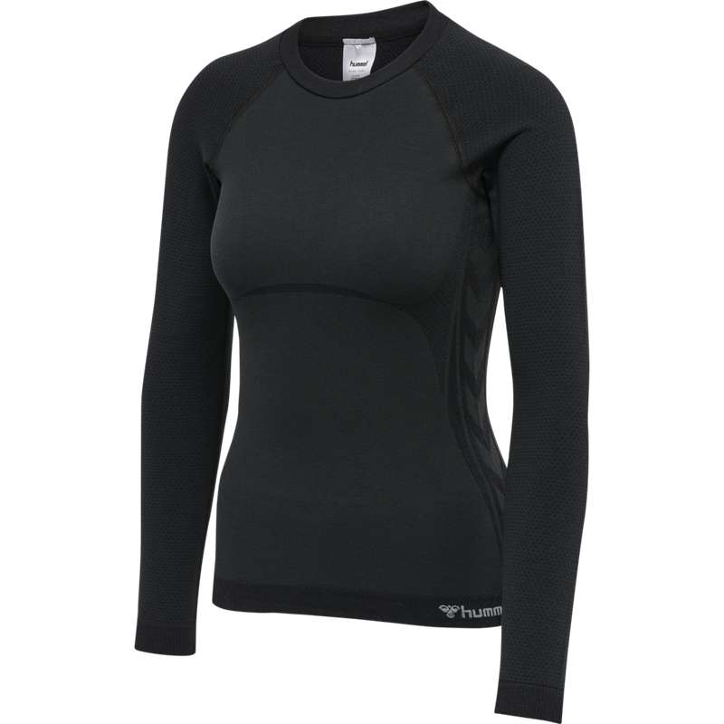 Hummel Clea Seamless Tight L/S Ženske Jakne Crne | 340232-514
