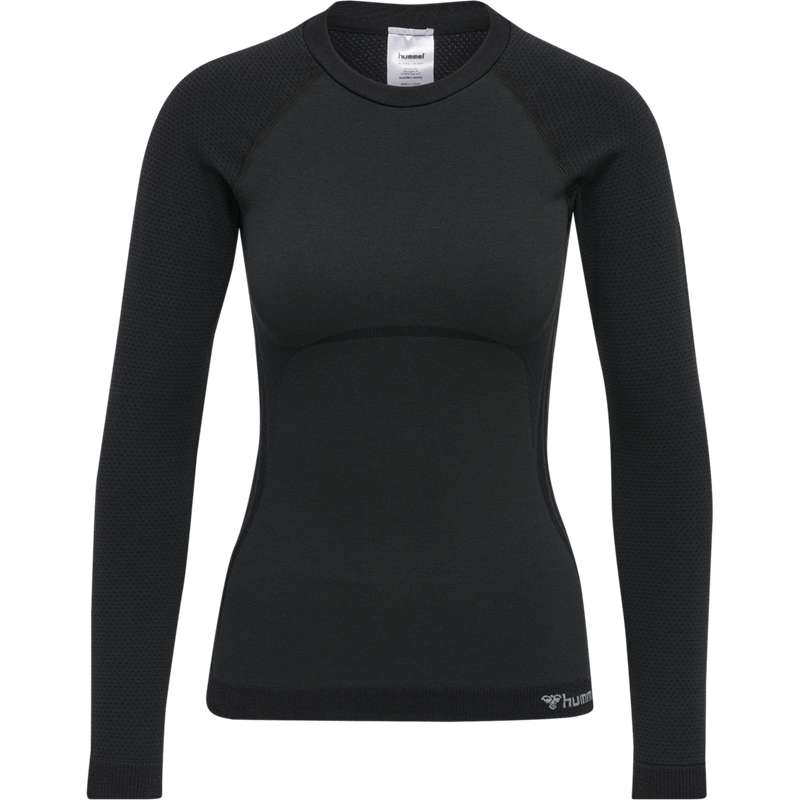 Hummel Clea Seamless Tight L/S Ženske Jakne Crne | 340232-514