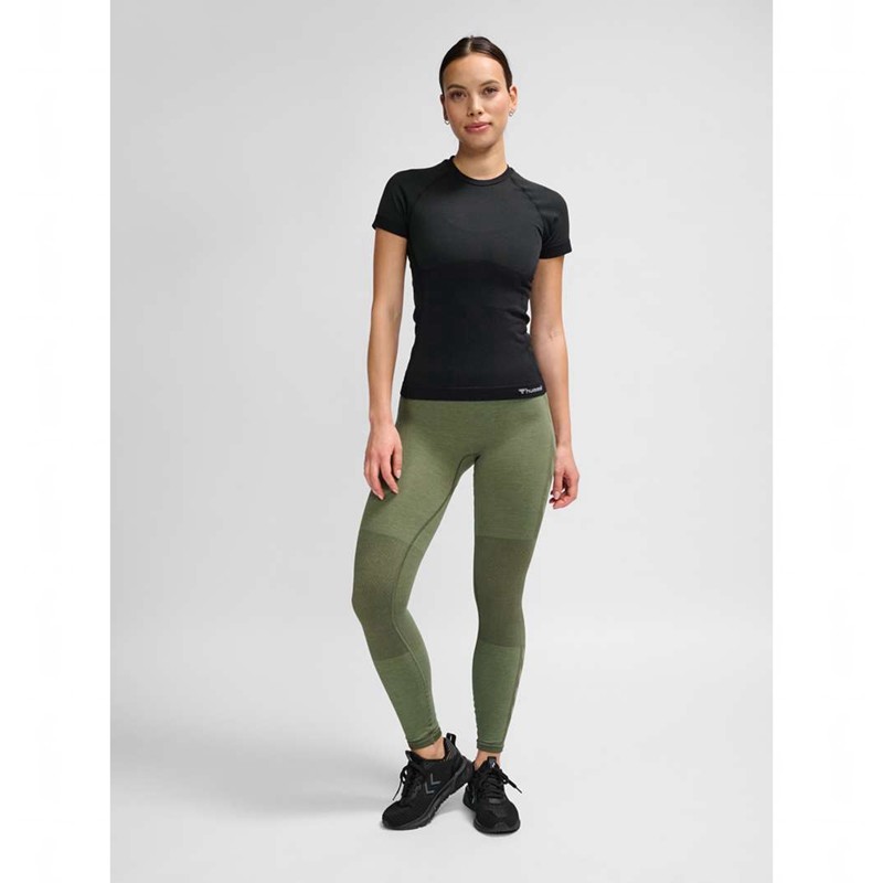 Hummel Clea Seamless Tight Ženske Majica s Kapuljačom Crne | 837165-430
