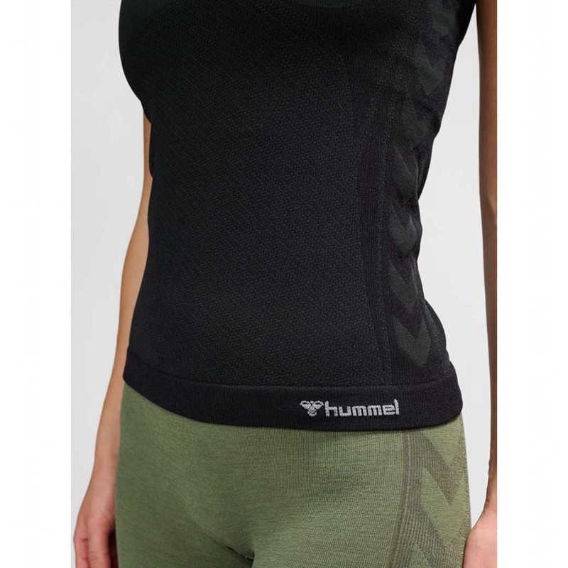Hummel Clea Seamless Tight Ženske Majica s Kapuljačom Crne | 837165-430